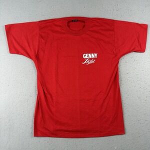 VTG 90s Genny Light‎ T-Shirt L Red IPSC 3 Gun Championship USA 50/50 Tee